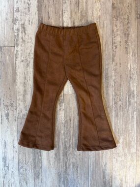 btween Brown Faux Suede Bell Bottoms
